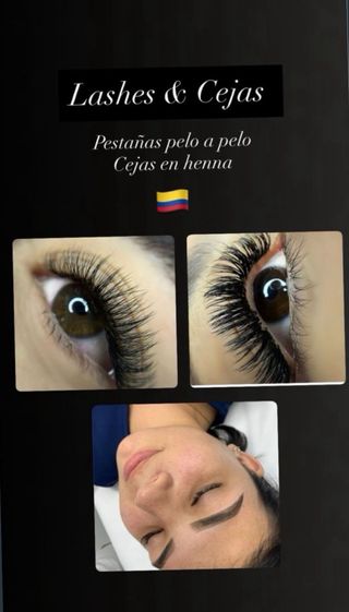 Pestañas, cejas y labios