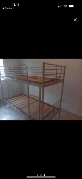 Litera metálica y de madera