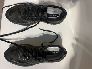 Scarpe donna FRAU nero/verde oliva