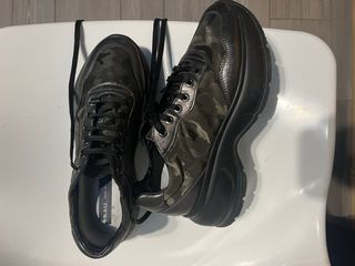 Scarpe donna FRAU nero/verde oliva