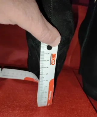 Tronchetti camoscio tacco 11cm plateau n.35