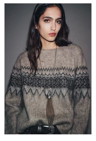 Jersey mujer estampado geométrico