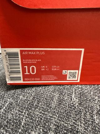 Nike Air Max Plus Bambas Negras