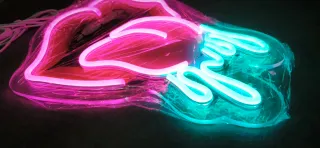 Lampada Neon Led "Rolling Stones"