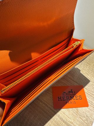 Bolso Hermès Naranja Dorado