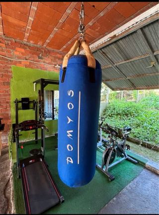 Saco de boxeo DOMYOS azul
