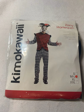 Disfraz Carnaval Arlequín adulto M-L Kimokawaii