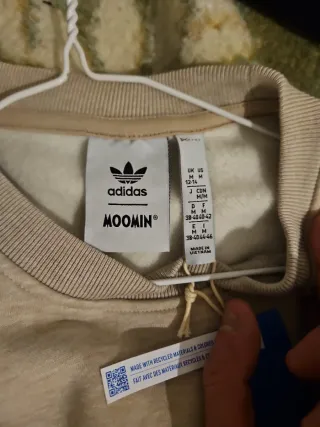 Sudadera Adidas x Moomin Beige