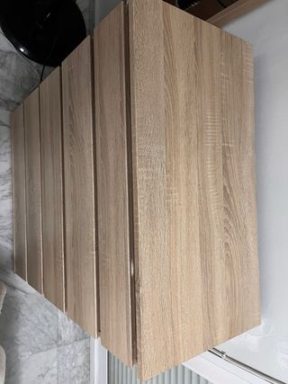 Cómoda alta 5 cajones madera