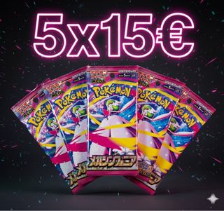 PACK SOBRES COLECCIONABLES ESTILO POKÉMON– 5x15