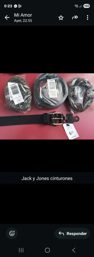 Cinture Jack & Jones Nere