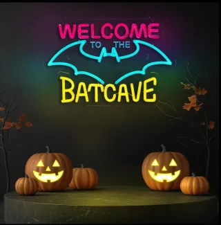 Lampada Neon Led "Welcome to the Batcave"