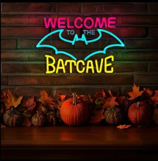 Lampada Neon Led "Welcome to the Batcave"