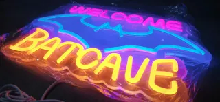Lampada Neon Led "Welcome to the Batcave"