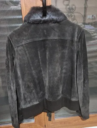 Chaqueta Piel Marrón Conejo
