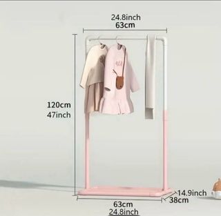 Perchero infantil rosa nuevo