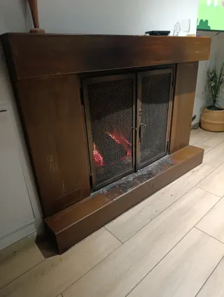 Hidroestufa de leña casera