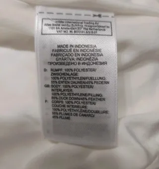 Chaqueta plumón  Adidas Talla 42 color crema