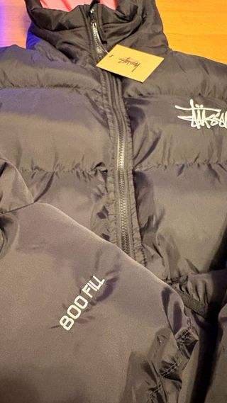 Abrigo acolchado Stüssy Oversize Negro Talla L