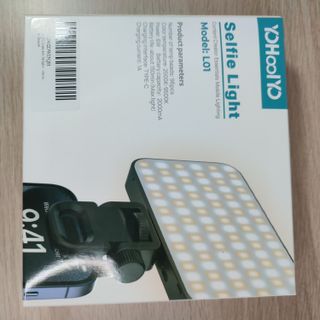 Luz Selfie Recargable 2000mAh Clip Giratorio