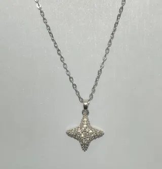 Collana donna acciaio con pendente stella