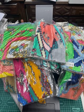 Lote 10 Lenços Coloridos Estampados