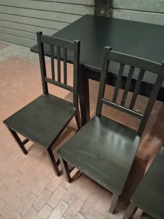 Tavolo allungabile Ikea Bjursta + 4 sedie
