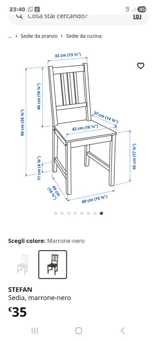 Tavolo allungabile Ikea Bjursta + 4 sedie