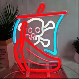 Lampada Neon Led "GALEONE PIRATA"