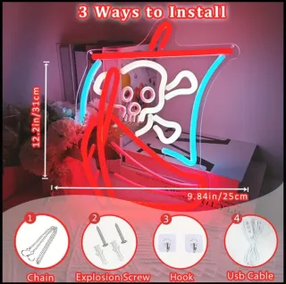 Lampada Neon Led "GALEONE PIRATA"