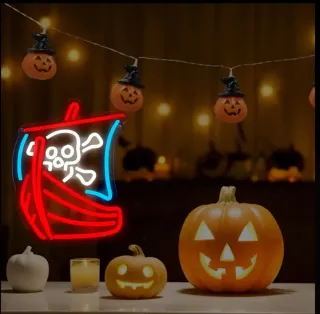 Lampada Neon Led "GALEONE PIRATA"