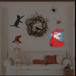 Lampada Neon Led "GALEONE PIRATA"