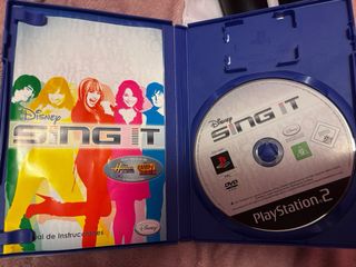 Disney Sing It PS2 + 2 Micrófonos + adaptador mic