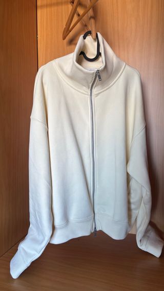 Zara Sudadera con cremallera beige Zara 175/92S