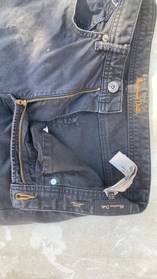 Pantalón vaquero Massimo Dutti negro T.30