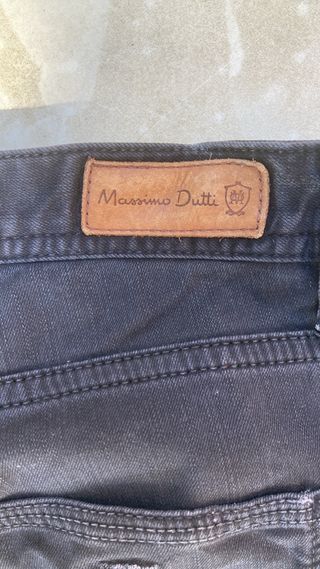 Pantalón vaquero Massimo Dutti negro T.30