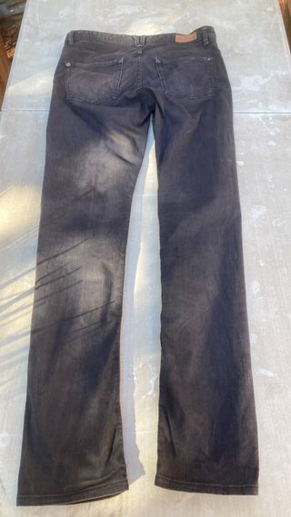 Pantalón vaquero Massimo Dutti negro T.30