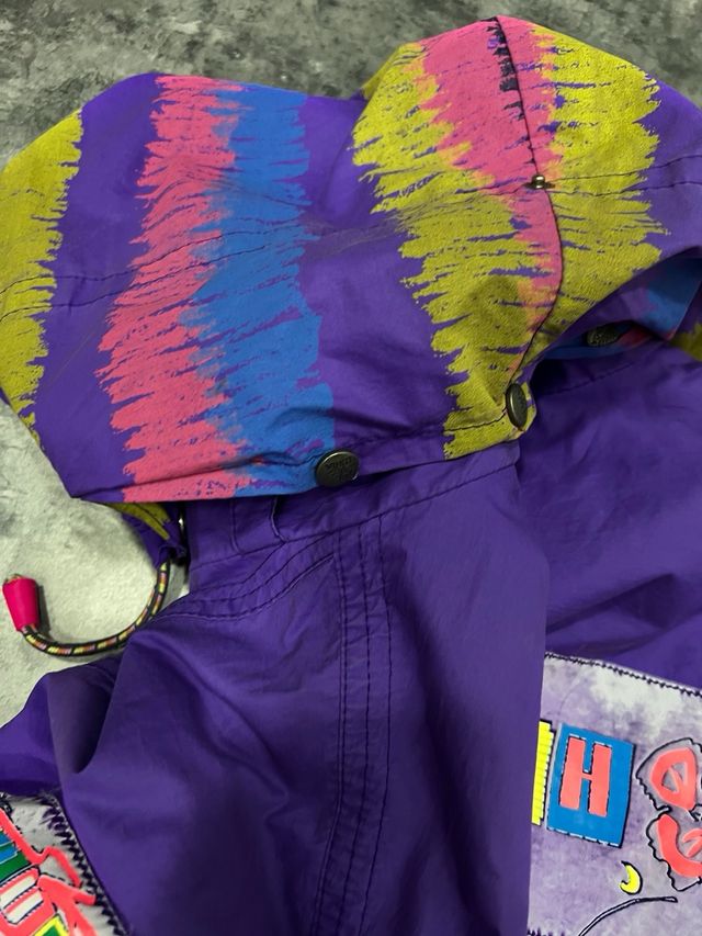 Chaqueta Snow Ski Luhta Vintage 90s Fluorish Neón