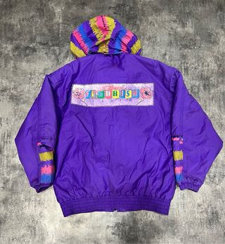 Chaqueta Snow Ski Luhta Vintage 90s Fluorish Neón