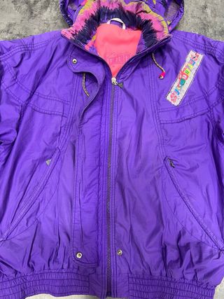 Chaqueta Snow Ski Luhta Vintage 90s Fluorish Neón