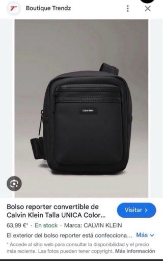 Borsa Calvin Klein Nero Uomo