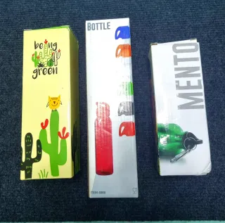 3 Botellas Agua Aluminio Nuevas