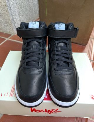 Nike Air Force 1 Mid Stussy Negro Blanco