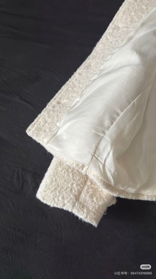 Chaqueta blanca texturizada