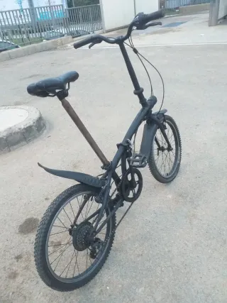 Bicicleta urbana Plegable Negra