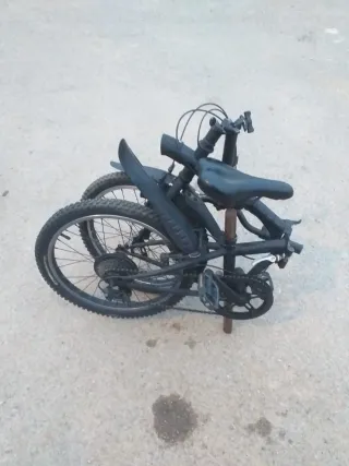 Bicicleta urbana Plegable Negra