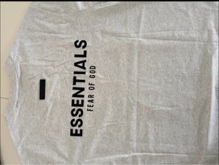 Camiseta Fear of God Essentials Gris Talla M