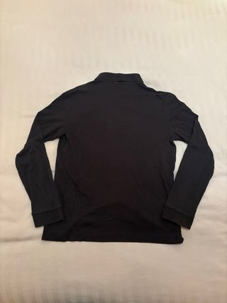 Polo BOSS manga larga negro