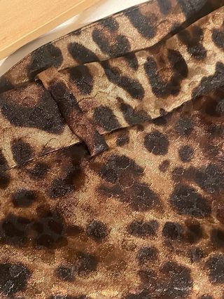 Pantalón Jacquard Animal Print Zara Talla L