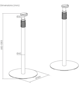 2 Supporti Regolabili per SONOS ERA 300 e ERA 100